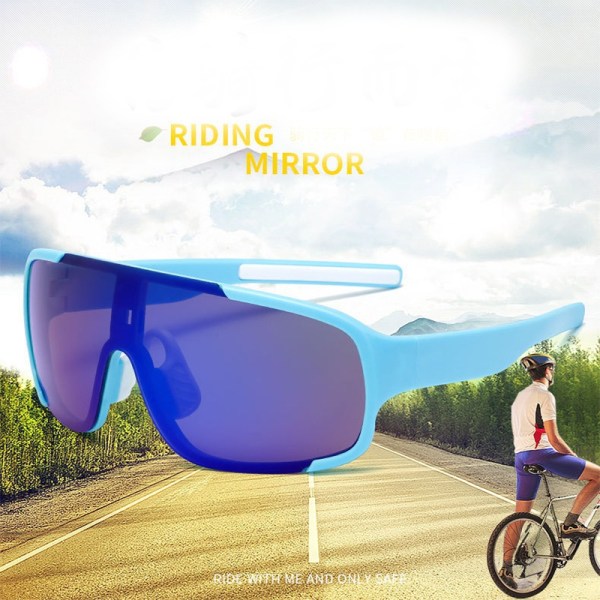 Utomhus cykling solglasögon utomhus sport mountainbike cykel glasögon glasögon blue frame blue