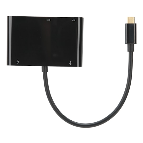 5-i-1-adapter Multiport USB3.1 Type-C til VGA/HDMI/2 x USB Hub A0307 Computertilbehør