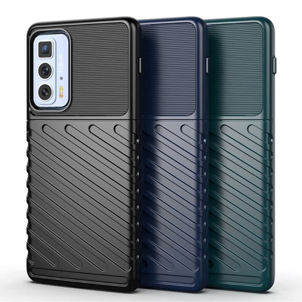 Thunder Motorola Edge 20 Pro / Edge 20 Suojakotelo - Musta Black