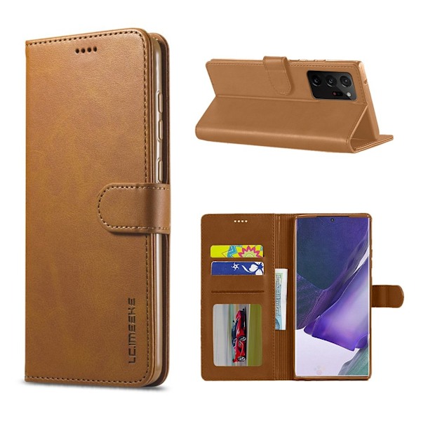 LC.Imeeke läder Samsung Galaxy Note 20 Ultra fodral - Brun Brun