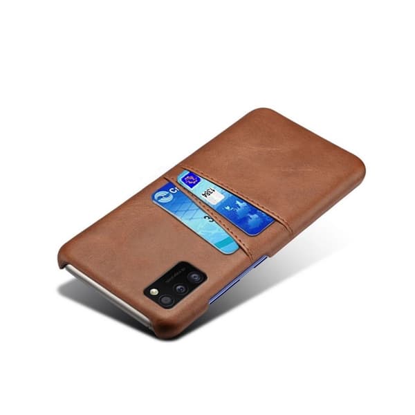 Dual Card etui - Samsung Galaxy A41 - Brun Brown