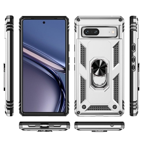 Bofink Combat Google Pixel 7a Fodral - Silver Silvergrå