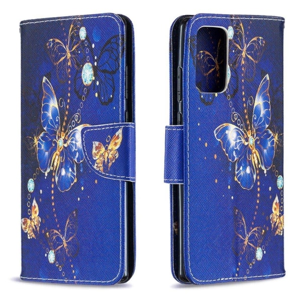 Wonderland Samsung Galaxy Note 20 flip kuoret - Kaunis Perhonen Blue