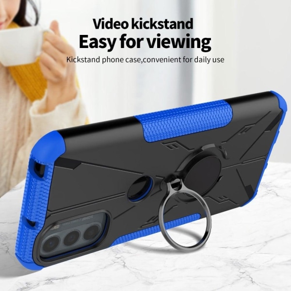 Magneettikannattimella varustettu potkulaudan suojus Motorola Moto G41 / G31 - Punainen Red