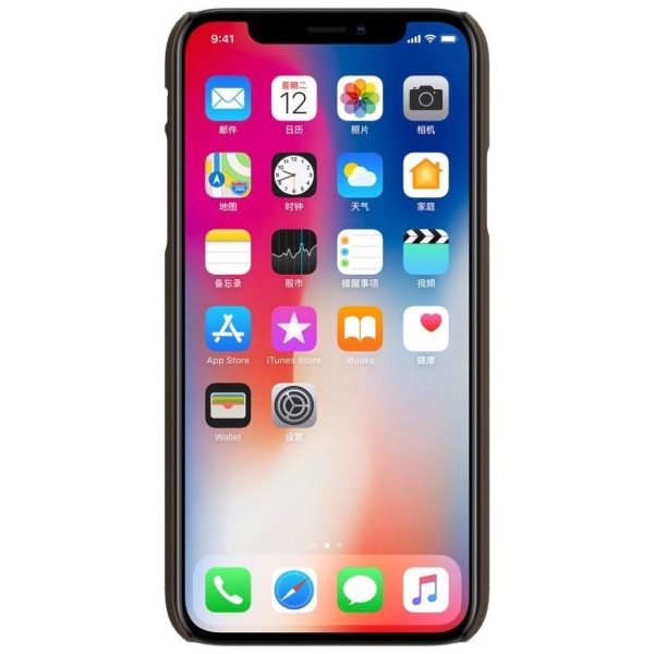 NILLKIN iPhone X Skal med öppning för Apple märket - Brun Brun