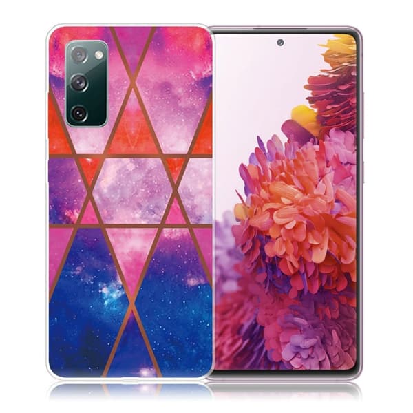 Marble Samsung Galaxy S20 FE Etui - Rose / Orange / Blå Multicolor
