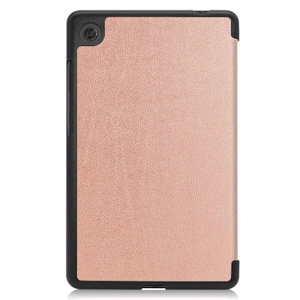 Tri-fold läderfodral för Lenovo Tab M7 (3:e generationen) - Roséguld Rosa