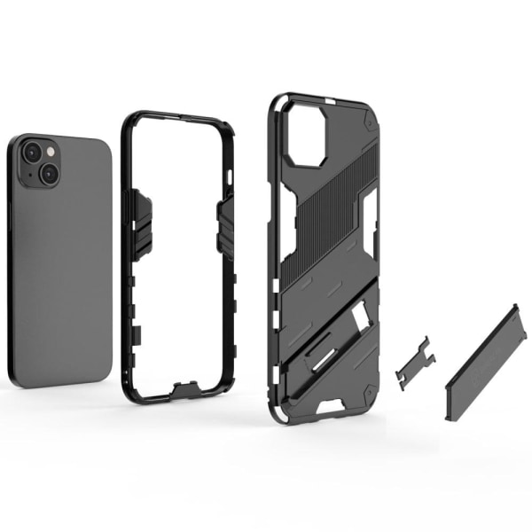 Shockproof Hybrid Suojakuori With A Modern Touch For iPhone 14 Plus - Musta Black