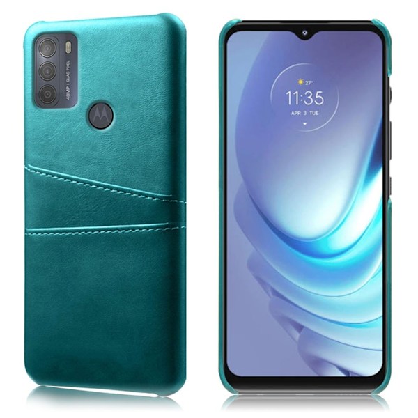 Dual Card Suojakotelo Motorola Moto G50 - Vihreä Green