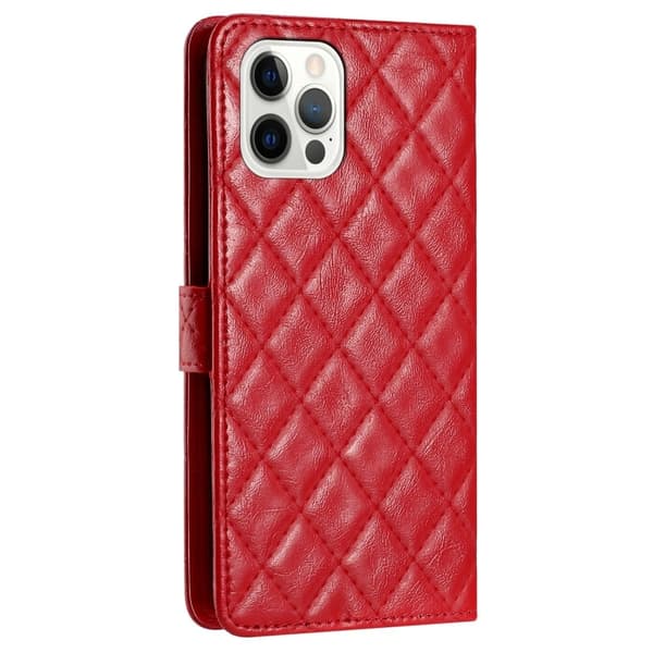 Toimiva rombinen lompakkokotelo iPhone 16 Pro Max - Punainen Red