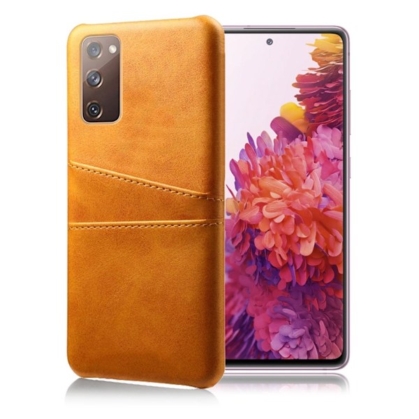 Dual Card Etui Samsung Galaxy S20 Fe 5g / S20 Fe - Brun Brown