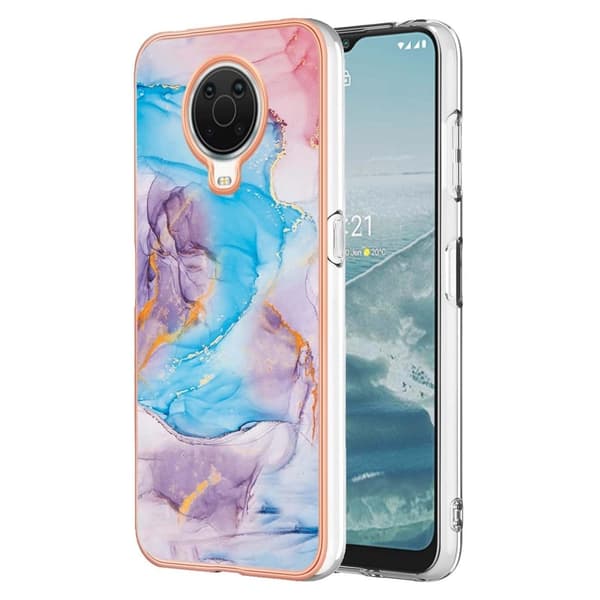 Marmordesign Nokia G20 / Nokia G10 deksel - Melkevei Marmor Blå Multicolor
