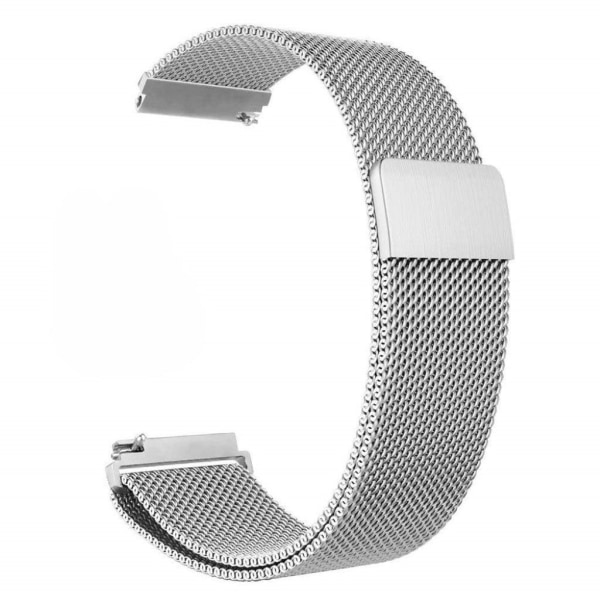 22mm Universal stainless steel watch band - Silver Silvergrå