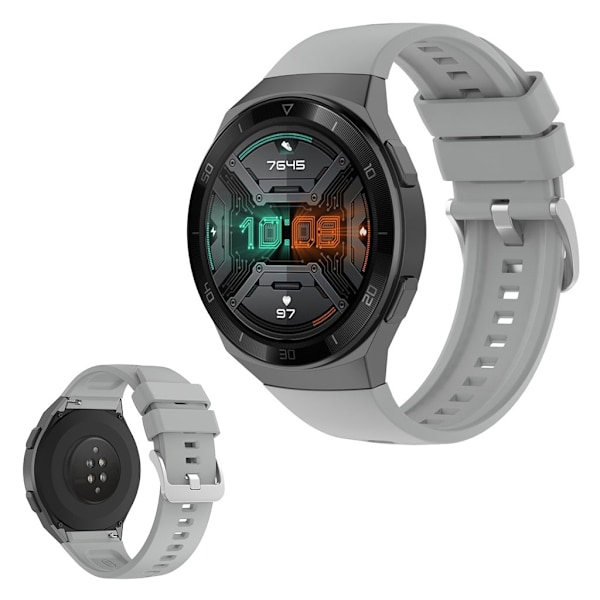 Huawei Watch GT 2e silikoninen kellonauha - Harmaa Silver grey