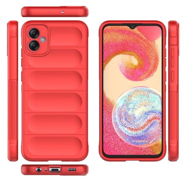 Deksel med mykt grep for Samsung Galaxy A04e - Rød Red