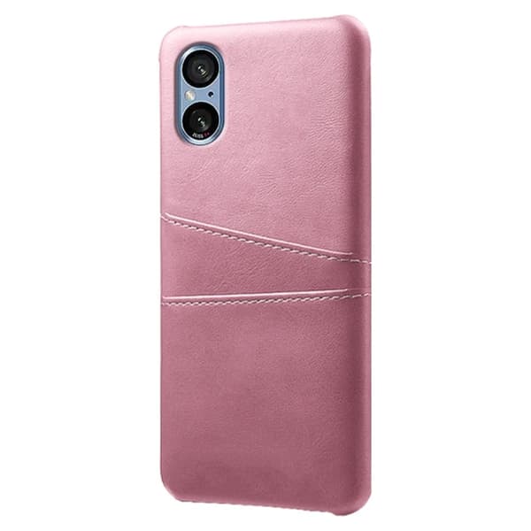 Dual Card Etui Sony Xperia 5 V - Rødguld Pink