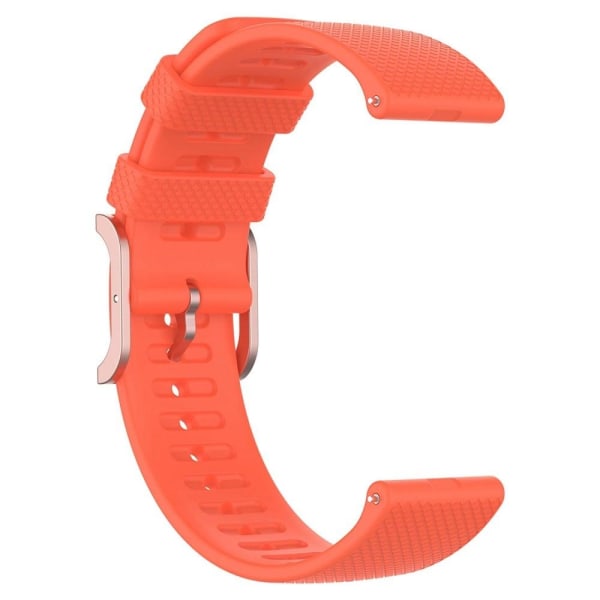 22 mm klockarmband i silikon med universell prickdesign - Orange Orange