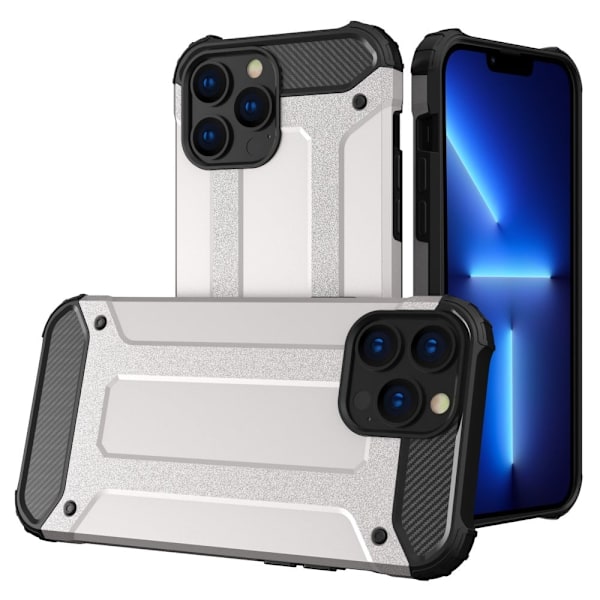 Armour Guard Etui iPhone 13 Pro - Sølv Silver grey