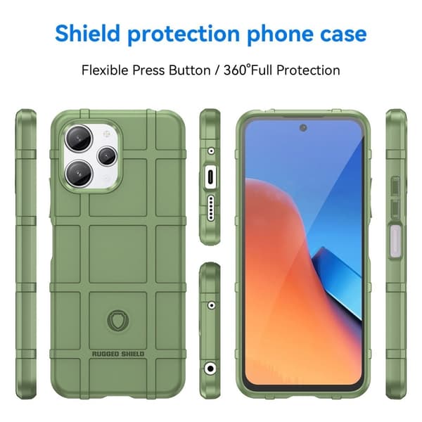 Rugged Shield Etui Xiaomi Redmi 12 - Grønn Green