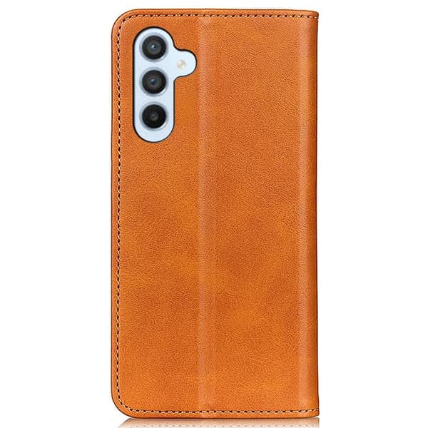 Äkta läder Samsung Galaxy S23 FE fodral - Brun Brun