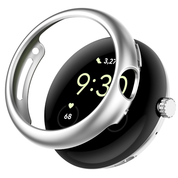 Google Pixel Watch enkelt deksel - Sølv Silver grey