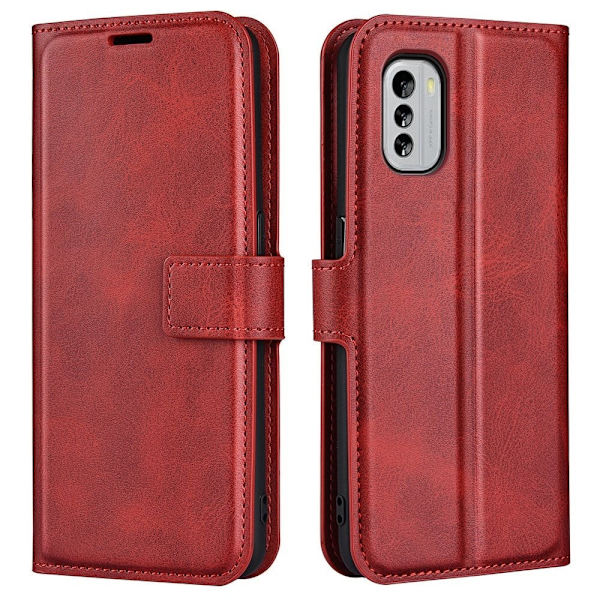 Lompakko Nahkakotelo For Nokia G60 - Punainen Red