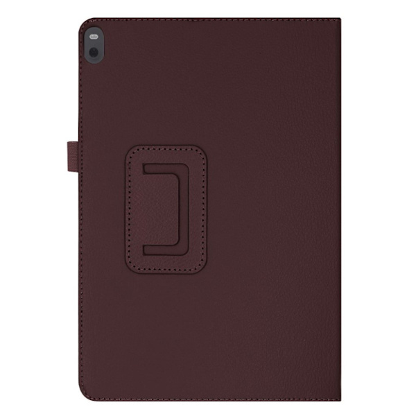 Lenovo Tab P10 Litchi läderfodral - Kaffe Brun