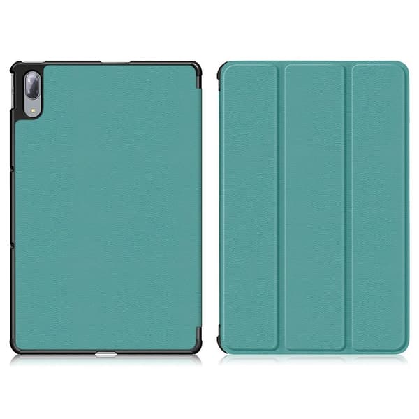 Lenovo Tab P11 Pro tri-fold lychee læderetui - Babyblå Green