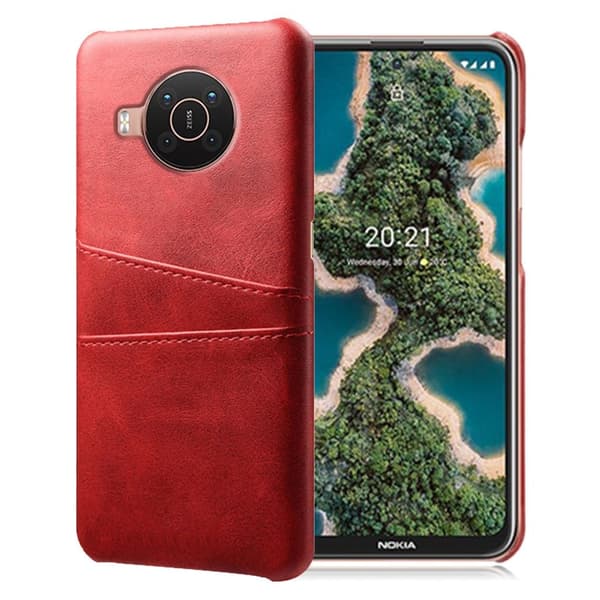 Dual Card Etui Nokia X10 / X20 - Rød Red