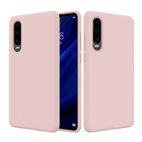 Huawei P30 enkelt silikonecover - pink Pink