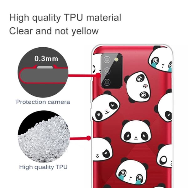 Deco Samsung Galaxy A03s deksel - Pandaer White