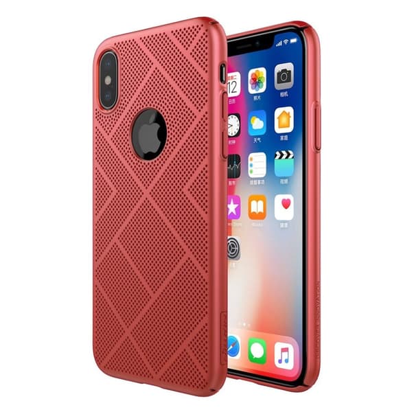 iPhone X NILLKIN air series mat etui - Rød Red