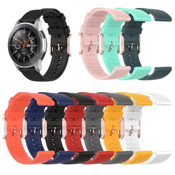 Silikoneurrem til Samsung Galaxy Watch 3 (45mm) / Watch (46mm) - Sort Black