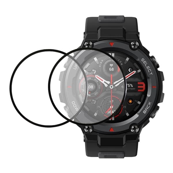 2Pcs Amazfit T-Rex Pro clear curved screen protector Transparent