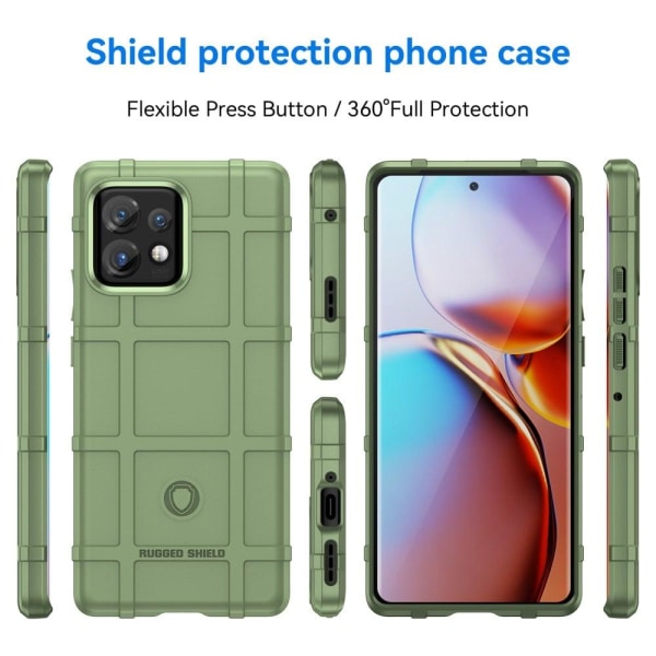Rugged Shield Etui Motorola Moto X40 / X40 Pro / Edge Plus (2023) - Grøn Green