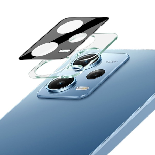 IMAK kameraskydd i glas med linsskydd i akryl för Xiaomi Redmi Note 12 Pro - Svart Upplaga Svart