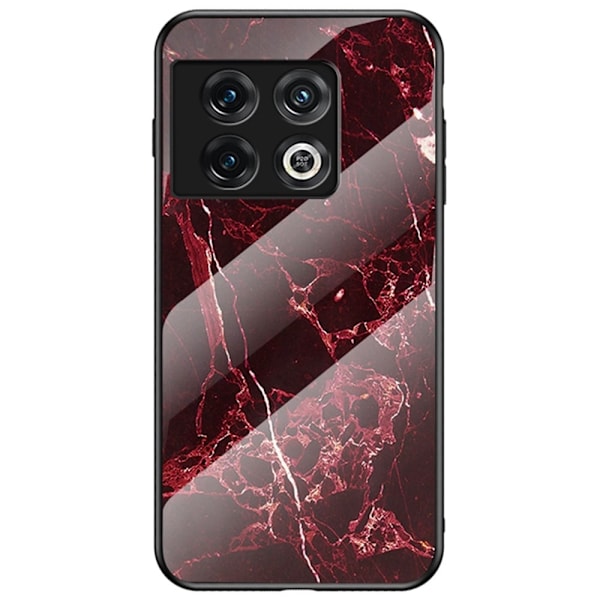 Fantasy Marmor OnePlus 10 Pro skal - Blodröd Marmor Röd