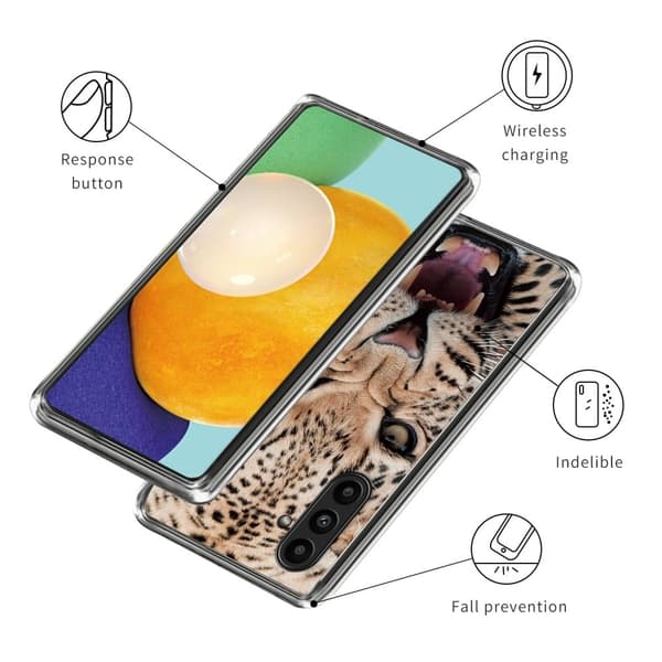 Deco Samsung Galaxy A14 5G / Samsung Galaxy A14 deksel - Leopard Brown