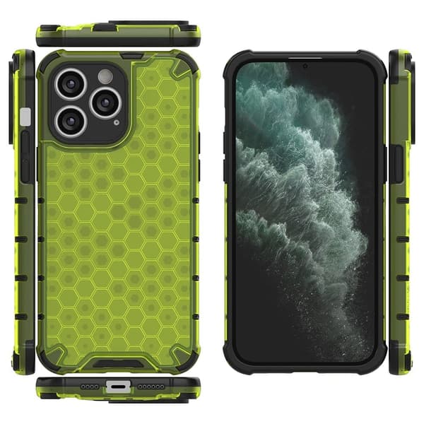 Bofink Honeycomb iPhone 15 Pro Max skal - Grön Grön