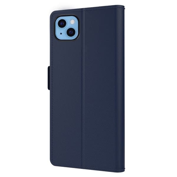 Snyggt iPhone 13 fodral med sminkspegel - Blå Blå