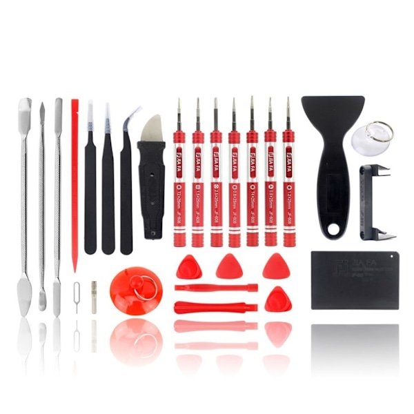 JF-8175 28 i 1 verktyg-kit reparera mobiltelefon multifärg