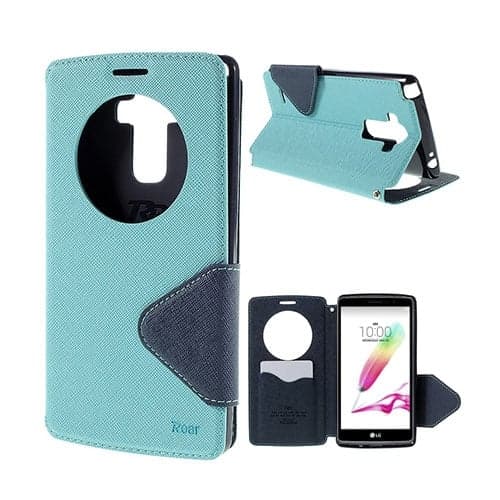 ROAR KOREA LG G4 Stylus Lær Etui - Lys Blå Blue