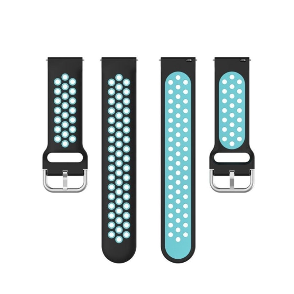 Fitbit Blaze / Versa / Versa Lite / Versa 2 tvåfärgad silikon kl Blå
