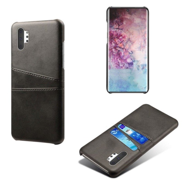 Dual Card Samsung Galaxy Note 10 Pro cover - Sort Black