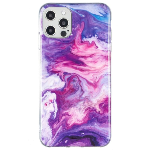 Marmor etui til iPhone 12 Pro Max - Rød Multicolor