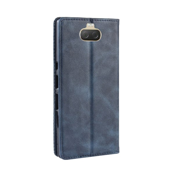 Sony Xperia 10 Plus vintage stil etui - Blå Blue