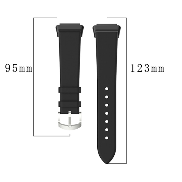 Huawei Band 7 klockarmband i äkta läder - Svart Svart