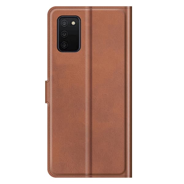 Lompakko Nahkakotelo For Samsung Galaxy A03s - Ruskea Brown