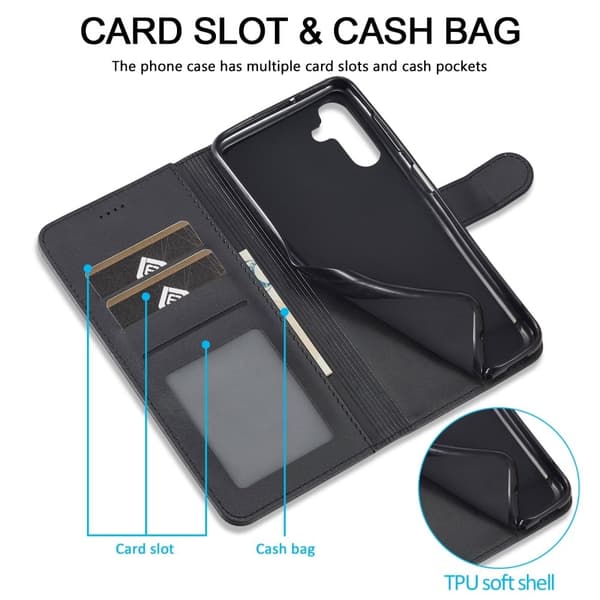 LC.IMEEKE Samsung Galaxy A24 4G Flip Etui - Sort Black