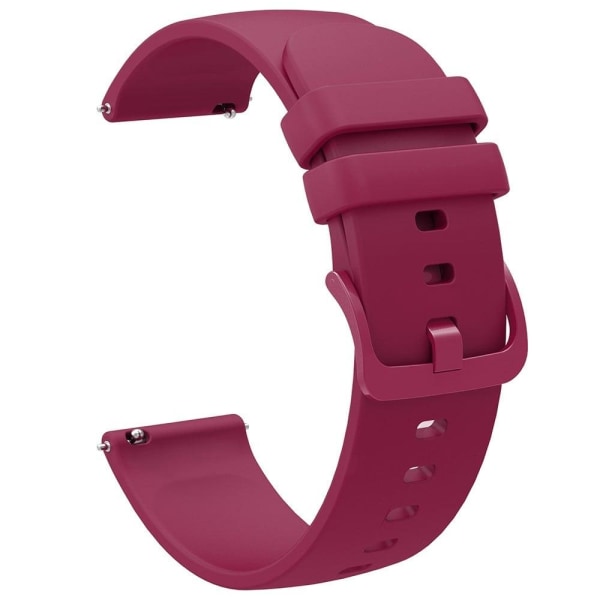 22mm Universal quick release silikone urrem - Mørklilla Purple